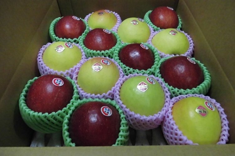 只今、ぐんま名月とコスモふじ（葉取らずサンふじ）販売真っ最中！