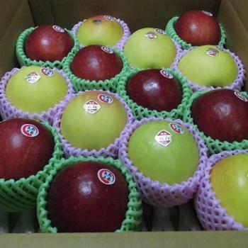 只今、ぐんま名月とコスモふじ（葉取らずサンふじ）販売真っ最中！