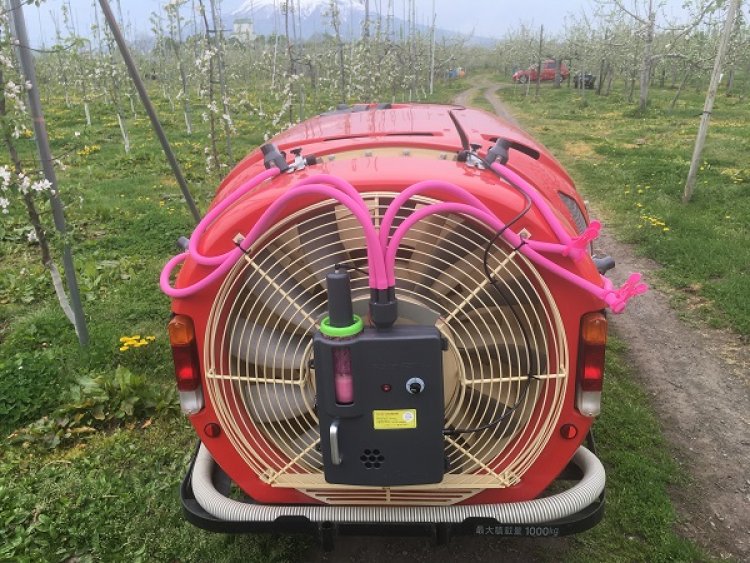 スピードスプレーに新型交配器を取り付けて