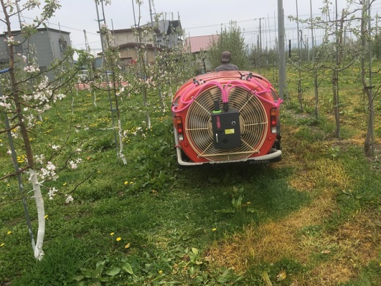 スピードスプレーに新型交配器を取り付けて