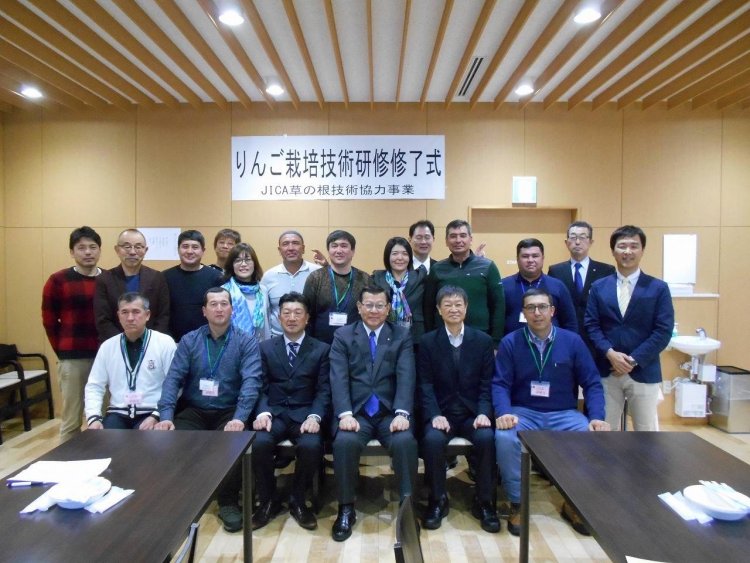 JICA 草の根協力支援事業　来日　修了式